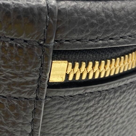 NWOT Cuyana Pebbled Leather Wellness Case Travel Jewelry Black Gold Hardware - Picture 8 of 9